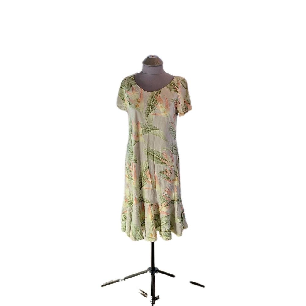 Vintage Nani of Hawaii Dress Tropical Hawaiian Size S Floral